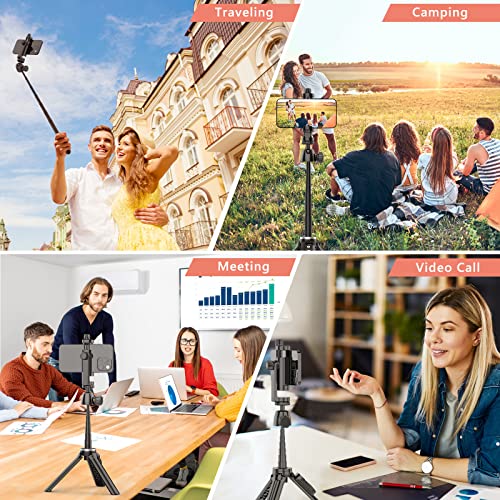 Torjim Selfie Stick Tripod with Remote, 40 inch Extendable Selfie Stick for iPhone, Portable & Lightweight Phone Tripod Compatible with iPhone/Android, Perfect for Selfies/Video Recording/Vlogging