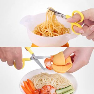 dodo papa Baby Bowls, Toddler Stay Suction Bowl, Baby Dinning Bowl, Kids Bowling Set with Spoon, Scissor, BPA-Free, First Stage Self Feeding for Boy&Girl