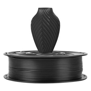 3D Printer Filaments, PLA Filament 1.75mm, 1kg(2.2lbs) Spool-Dimensional Accuracy +/- 0.02mm, Neatly Arranged No Bubbles, Compatible for Ender 3 Pro/Ender 3 V2/S1/CR-20/Voxelab Aquila C2, Silk Black