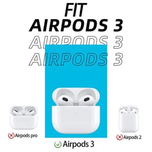 6 Pairs HOMICO for AirPods 3 Ear Tips Silicone Ear Covers [Fit in Case] Anti-Slip Earbud Covers Accessories Compatible with AriPods 3rd Generation - White