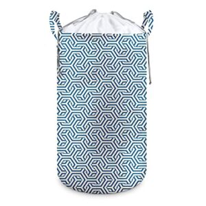 beegreen xx-large drawstring laundry hamper geometric 115l laundry bag, collapsible laundry baskets with handles, dirty clothes hamper for bedroom bathroom dorm,foldable tall clothes hamper