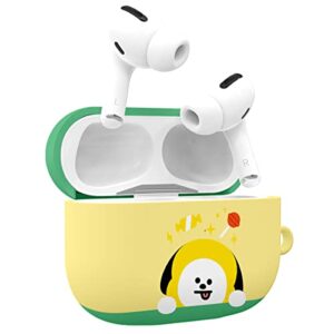 bt21 official merchandise designed for airpods pro case cover protective hard case with keychain for airpods pro case - chimmy