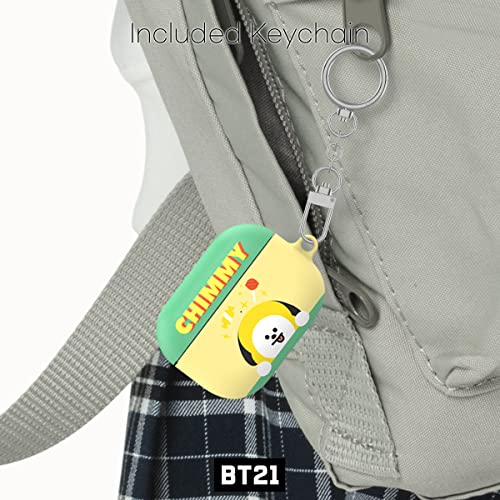 BT21 Official Merchandise Designed for Airpods Pro Case Cover Protective Hard Case with Keychain for Airpods Pro Case - CHIMMY