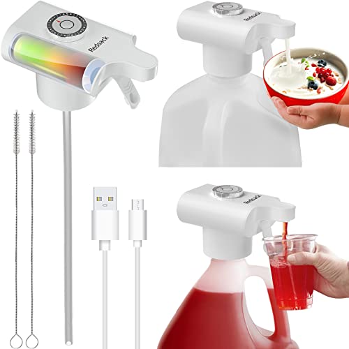 Redsack Milk Dispenser For Fridge Gallon Pump Portable Electric Beverage Rechargeable Automatic Drink Dispenser