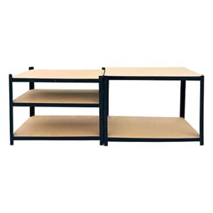 Heavy Duty Shelf Garage Shelving Unit Steel Metal Storage 5 Level Adjustable Shelves Rack, 78" Hx40 Wx20 D (Black)