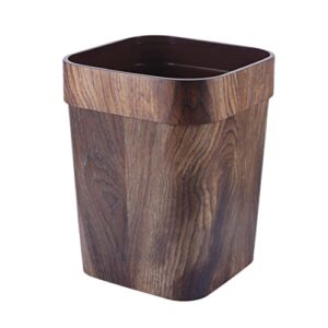 lifkome trash can wood small square wastebasket garbage container bin farmhouse wooden trash can small square wastebasket garbage container bin holder trash can pail for bathroom kitchen home