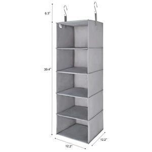 GRANNY SAYS Bundle of 3-Pack Closet Storage Organizers & 1-Pack Hanging Closet Organizer