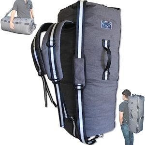 backpackio laundry backpack duffle | xl heavy duty laundry bag | military style