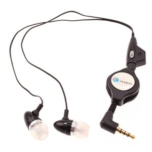 retractable earphones wired headphones handsfree mic headset 3.5mm earbuds compatible with motorola moto g stylus (2022) - moto g stylus 5g - moto g stylus 5g (2022) - moto g6 - moto g6 play