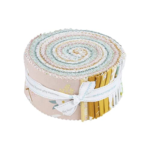 Citrus & Mint Designs Emma Rolie Polie 40 2.5-inch Strips Jelly Roll Riley Blake Designs RP-12210-40