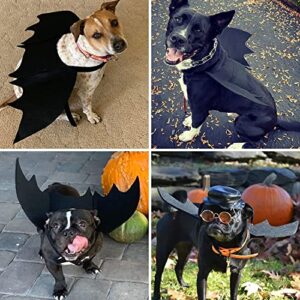 TOLOG Dog Costume Bat Wings for Small Medium Dog & Cat Halloween Pet Costumes Bats Cosplay Cute Puppy Party Dress Up Apparel