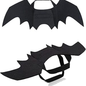 TOLOG Dog Costume Bat Wings for Small Medium Dog & Cat Halloween Pet Costumes Bats Cosplay Cute Puppy Party Dress Up Apparel