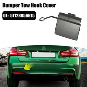 X AUTOHAUX Car Rear Bumper Tow Hook Cover 51128056615 for BMW 3 Series F30 M-Sport 2013-2018 Tow Hook Eye Lid Cover Trailer Cap Havana Ash