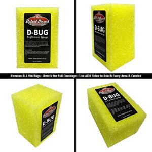 DETAIL DIRECT D-Bug Scrubber Sponge for Car Detailing, Yellow