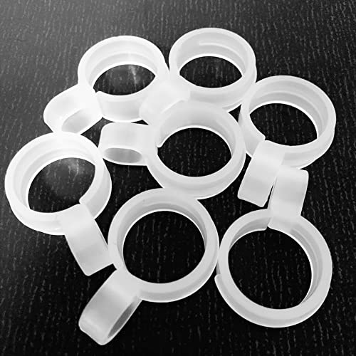 lasenersm 30 Pieces Windproof Hook Hanger Buckle Hook Clips Plastic Cloth Hanger Buckles Clothes Hanger Hooks Windproof Clothes Hanger Clip Buckle, White(for 19-21mm Round Tube)