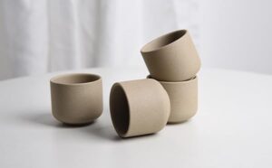 syjan home ceramic teacups set of 4,no handle chinese kungfu tea cups,3.5oz teacups japanese teacup set,ceramic tea cup,4pcs