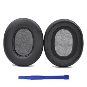 aiivioll soft protein leather ear pads for everest 710 headphone replacement earpad memory foam sponge earphone sleeve without buckle（black）