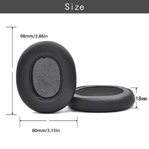 Aiivioll Soft Protein Leather Ear Pads for Everest 710 Headphone Replacement Earpad Memory Foam Sponge Earphone Sleeve Without Buckle（Black）