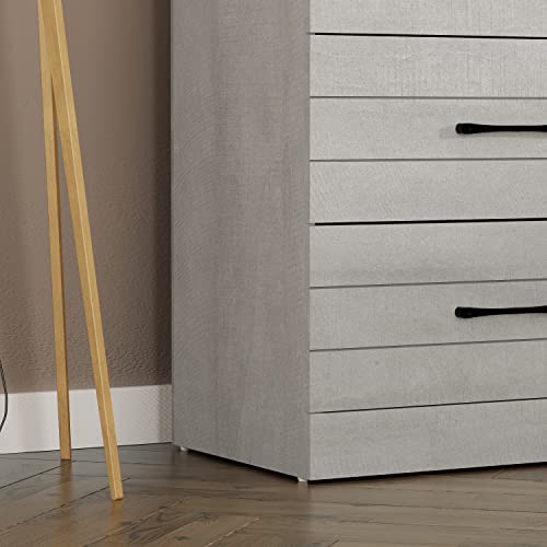 Galano Elis 6 Drawer Dresser - Dressers - Dressers & Chest of Drawers - Dresser for Bedroom - Dresser Organizer - Tall Dresser - Wood Dresser - Dusty Grey Oak