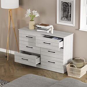 Galano Elis 6 Drawer Dresser - Dressers - Dressers & Chest of Drawers - Dresser for Bedroom - Dresser Organizer - Tall Dresser - Wood Dresser - Dusty Grey Oak