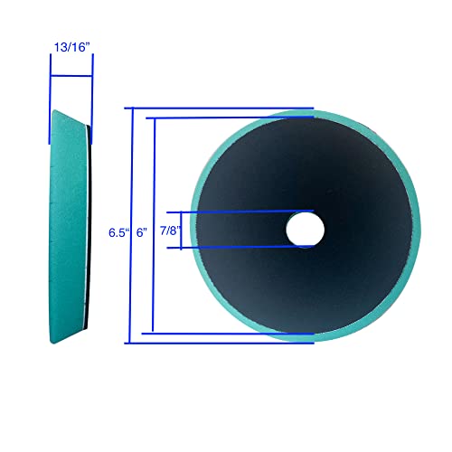 5”/6" Buffing Pad, Green, Yellow and Blue Polishing Pad Kit (6")