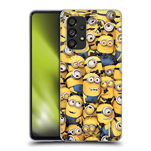 Head Case Designs Officially Licensed Despicable Me Pattern Funny Minions Soft Gel Case Compatible with Samsung Galaxy A53 5G (2022)