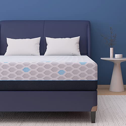 Vyfipt Full Size Memory Foam Mattress 10 Inch Bed in a Box Bamboo Charcoal Infused Gel Foam Cooling Medium Firm Mattress - Breathable - No Box Spring Needed – Full,10 Inch