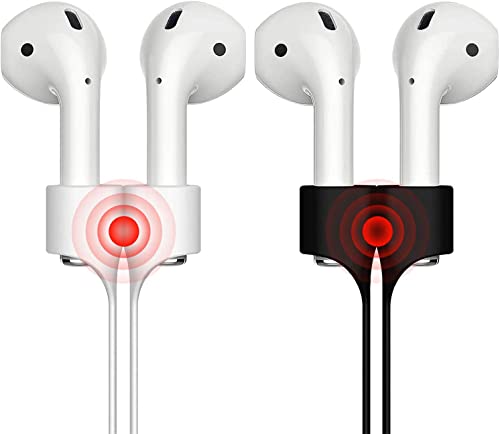 ZOMTOP Magnetic Anti-Lost Straps for AirPods, Soft Silicone Sport Earphones Anti-Lost Strap, Colorful Wire Cable Connector for Apple Airpods Wireless Bluetooth Earphones (6 Pack)