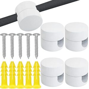 ITROLLE 5PCS Lamp Hooks Swag Hook, Chandelier Lighting Hook, Ceiling Lights Cable, Ceiling Wall Hanging Swag Hook for Hanging Pendant Lighting Fixture DIY Chandelier Lighting Hook, White