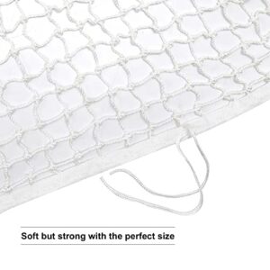 Saihisday Slow Feed Hay Net Bag, 63"x40" Extra Large Feed Bag, Mesh Holes Hanging Net, Horse Corner Feeder, Goats Full Day Hay Feeder