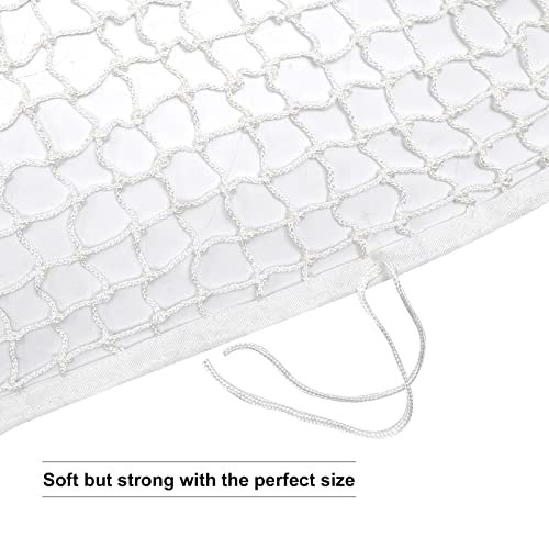 Saihisday Slow Feed Hay Net Bag, 63"x40" Extra Large Feed Bag, Mesh Holes Hanging Net, Horse Corner Feeder, Goats Full Day Hay Feeder