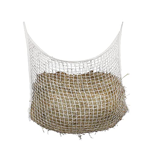 Saihisday Slow Feed Hay Net Bag, 63"x40" Extra Large Feed Bag, Mesh Holes Hanging Net, Horse Corner Feeder, Goats Full Day Hay Feeder