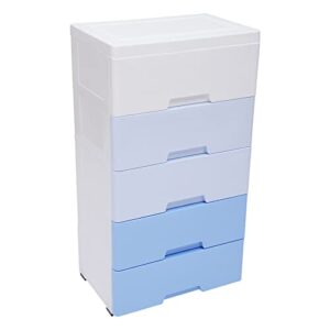 eapmic plastic drawers dresser,storage cabinet with 5 drawers,closet drawers tall standing dresser bedside furniture & night stand end table dresser for office,playroom,bedroom furniture