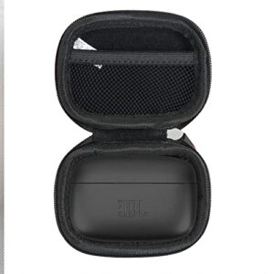 hermitshell hard travel case for jbl live 300 premium true wireless headphone (black)