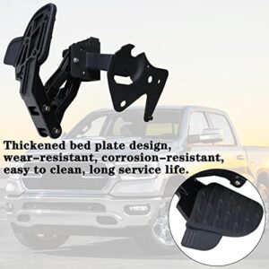 YITHSWAY Rear Bed Step Retractable Bumper Step Replace 82215289AG For 2019-2022 Dodge RAM 1500 DT Dual Exhaust Vehicles (New Body Style) Rear Corner Bed Step 82215289AH Bumper Tailgate Truck Bed Step.