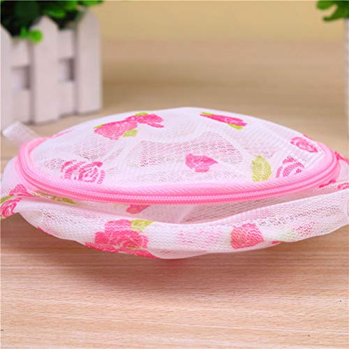 Cabilock Laundry Basket 5pcs Underwear Wash Mesh Bag Mesh Bra Laundry Bag Thickened Zippered Mesh Laundry Bags Bra Lingerie Panties Washing Bags Foldable Underwear Washing Bag for Women Girl White