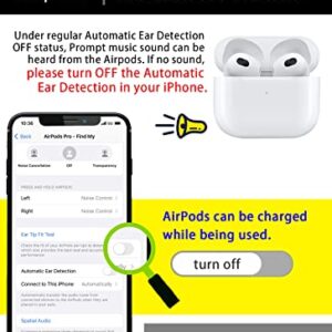 Censi Wearable Power Supply for AirPods, Air Pods with Intelligent Charging, Drop-Proof, Longer Battery Life, and Easier Call answering.AirPods Anti-Lost,,Charge All Versions of White (HI16-A)