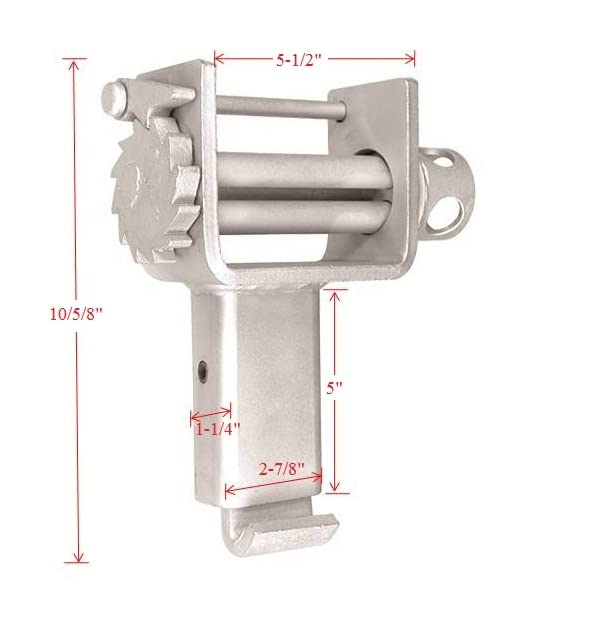 Mytee Products (2 Pack) Trailer Winch - Stake Pocket Outward Offset (A) 49716-10