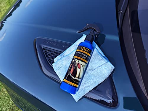 IBIZ Ultimate Ceramic Coating Car Wax - Spray Wax Paint Sealant - SiO2 Advanced Technology For Unparalleled Shine & Protection