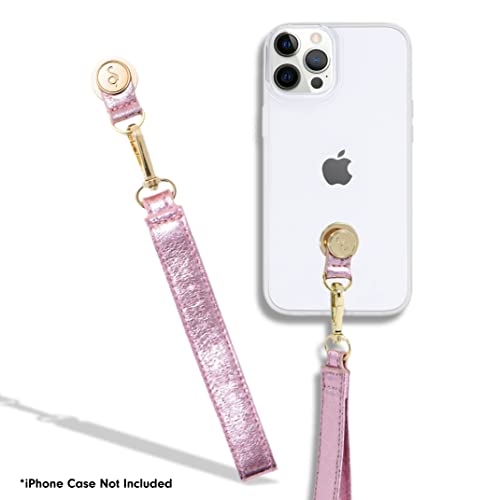 Sonix Vegan Leather Adhesive Phone Wristlet Strap (Mauve)