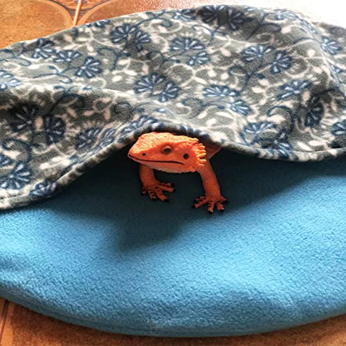 Bearded Dragon Bed 15 Inch Lizard Sleeping Bag Large Size Reptile Hide Habitat Bearded Dragon Accessories for Leopard Gecko Bearded Dragon Hamster Small Animals