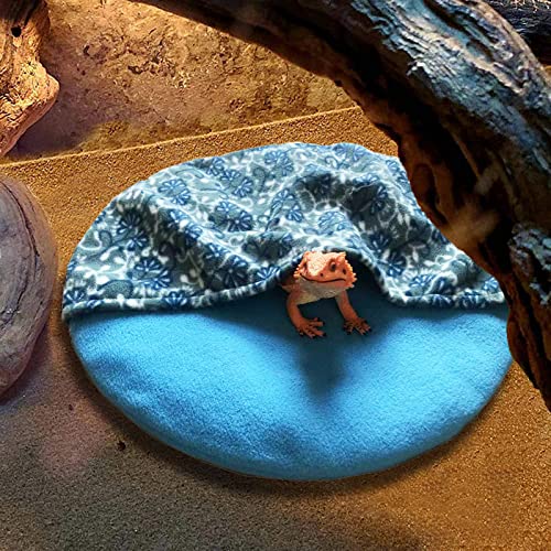 Bearded Dragon Bed 15 Inch Lizard Sleeping Bag Large Size Reptile Hide Habitat Bearded Dragon Accessories for Leopard Gecko Bearded Dragon Hamster Small Animals