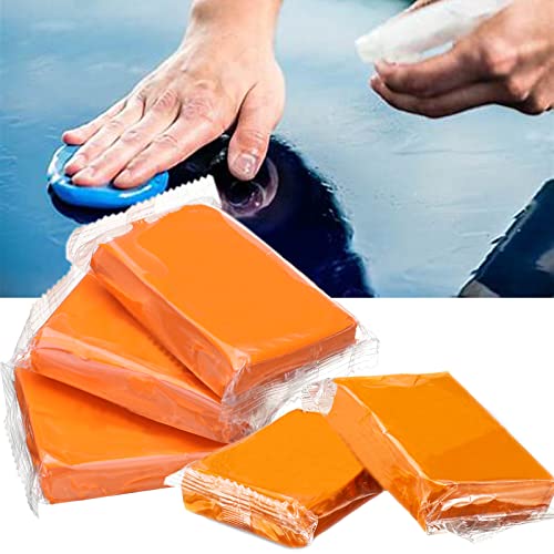 Car Clay Bar 5 Pack 500g, Premium Grade Clay Bars Auto Detailing Magic Clay Bar Kit with Towel Clay Bar Cleaner with Washing and Adsorption Capacity for Car Wash Car Detailing Clean,RV,Glass Cleaning