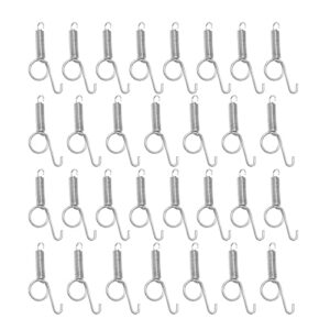 anxingo 20 pcs spring cage latch door spring hook metal finger for fixing rabbit, dog, cat,birds,rodents, guinea pig,hamster, parrot hedgehog cage door