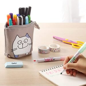 Mr. Pen- Standing Pencil Case, Cute Boba Pencil Case, Stationery Pen Case, Telescopic Pencil Case, Stand Up Pencil Case, Kawaii Pencil Case, Pencil Case, Pop up Pencil Case, Cute Pencil Pouch