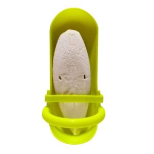 Bird Feeding Cup Rack Plastic Cuttlebone Holder Bird Cage Storage Bowl Stand Parrot Food Holder for Budgies Parakeet Cockatiel Conure Lovebird Color Randomly(Without Cuttlebone)