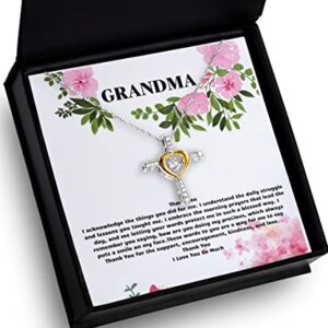 Grandma Thank You, Grandma Gifts 925 Sterling Silver, Message Card Jewelry, Grandma Gifts From Grandchildren Jewelry, Mama gifts, Mama Gifts From Daughter