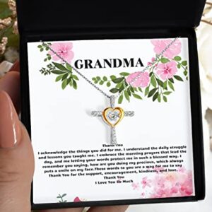 Grandma Thank You, Grandma Gifts 925 Sterling Silver, Message Card Jewelry, Grandma Gifts From Grandchildren Jewelry, Mama gifts, Mama Gifts From Daughter