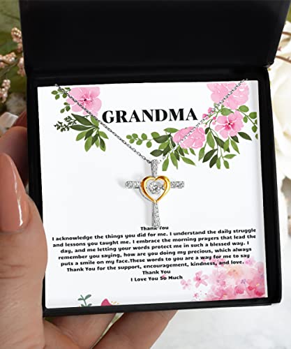Grandma Thank You, Grandma Gifts 925 Sterling Silver, Message Card Jewelry, Grandma Gifts From Grandchildren Jewelry, Mama gifts, Mama Gifts From Daughter