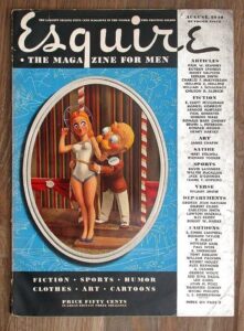 esquire magazine august 1940 vintage collectable ad cartoon original artwork e3